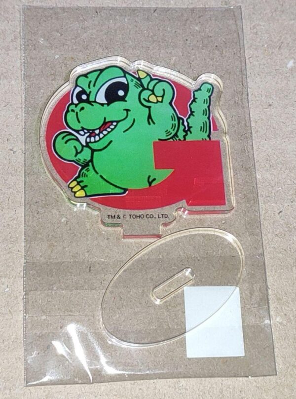 Godzilla Vs Biolante Public Campaign Logo Acrylic Stand F/S-M503 from japan Rare