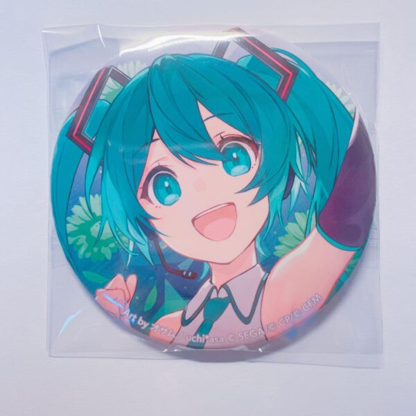 Project Seka Konerai Can Badge Miku F/S-M501 from japan Rare  Good condition