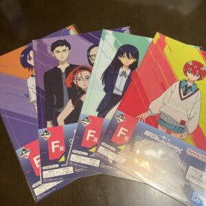 Set Of 4 Mobile Suit Gundam Zeek Axe Ichibankuji Clear File F/S-M503 from japan