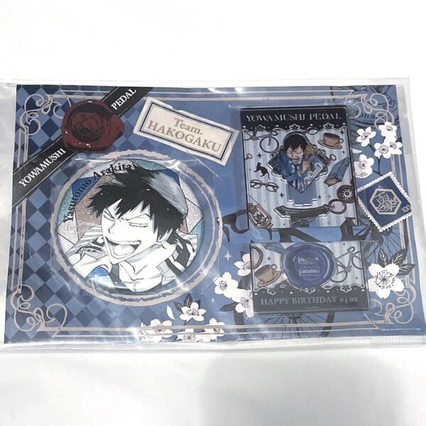 Yowamushi Pedal Arakita Can Badge Acsta F/S-M501 from japan Rare  Good condition