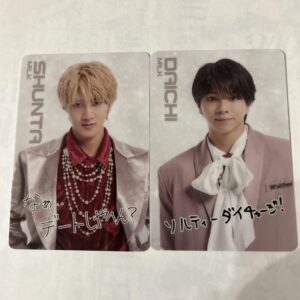 Ebidan Card Included Wafers Milk Sono Shunta Shiozaki Daichi 2-Piece Set F/S-M50