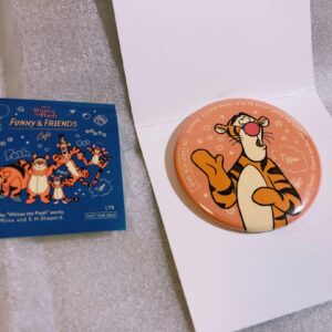 Oh My Cafe Winnie The Pooh Collaboration Tigger Can Badge Sticker F/S-M501 from