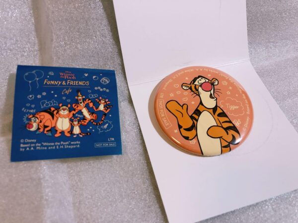 Oh My Cafe Winnie The Pooh Collaboration Tigger Can Badge Sticker F/S-M501 from