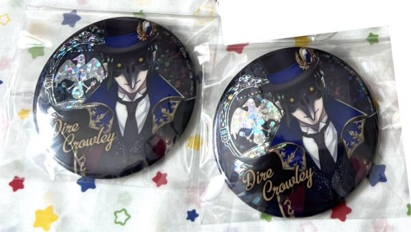 Twisted Wonderland Crowley Namco Limited Hologram Can Badge F/S-M503 from japan