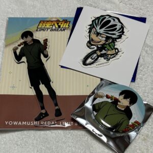 Yowamushi Pedal E-Diner Acrylic Stand Can Badge Hakone Gakuen Arakita Yasutomo F