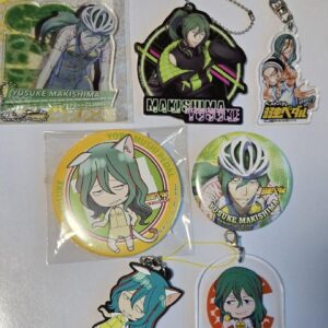 Yowamushi Pedal Makishima Acrylic Keychain Can Badge 7-Piece Set F/S-M501 from j