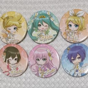 Vocaloid Can Badge Set F/S-M501 from japan Rare  Good condition