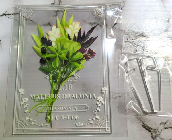 Twisted Wonderland Bloothday Mareus Acrylic Panel F/S-M503 from japan Rare  Good