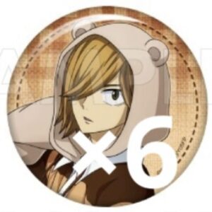 Yowamushi Pedal Aoyagi Kazu Preppy Bear Parka Can Badge 6-Piece Set F/S-M501 fro