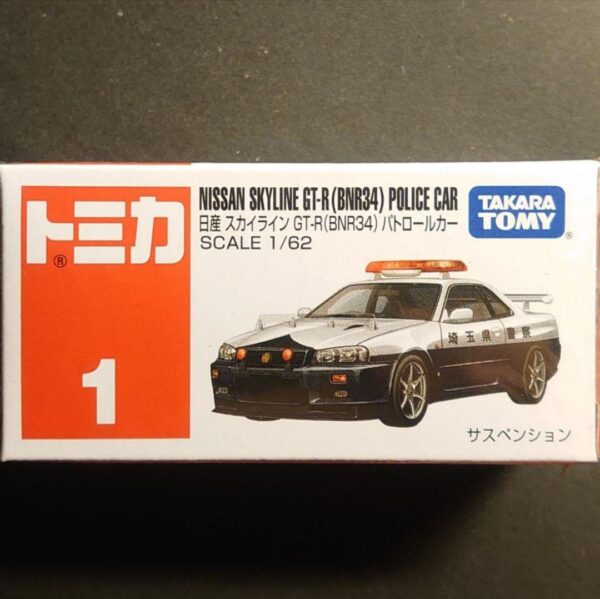 Tomica R34 Police Car F/S-M501 from japan Rare  Good condition