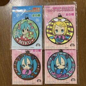 Hatsune Miku Rubber Keychain Mascot Valentine'S Day Christmas Set Of 4 F/S-M501