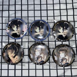 Shinsengumi Akatsuki Furoku Forget-To-Long Can Badge With Confession Message Kon