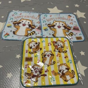 3 Rascal Hand Towels F/S-M501 from japan Rare  Good condition