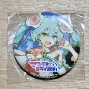 Vocaloid Magical Mirai 2021 Can Badge Hatsune Miku Left F/S-M501 from japan Rare