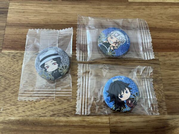 Demon Slayer: Kimetsu No Yaiba Kura Sushi Can Badge Tomioka Giyuu Uzui Tengen Ki