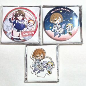 Meiko Rascal Can Badge Acrylic Stand F/S-M501 from japan Rare  Good condition