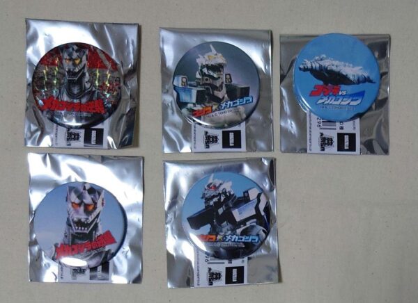 Mechagodzilla Can Badge 3-Piece Set F/S-M503 from japan Rare  Good condition F/S