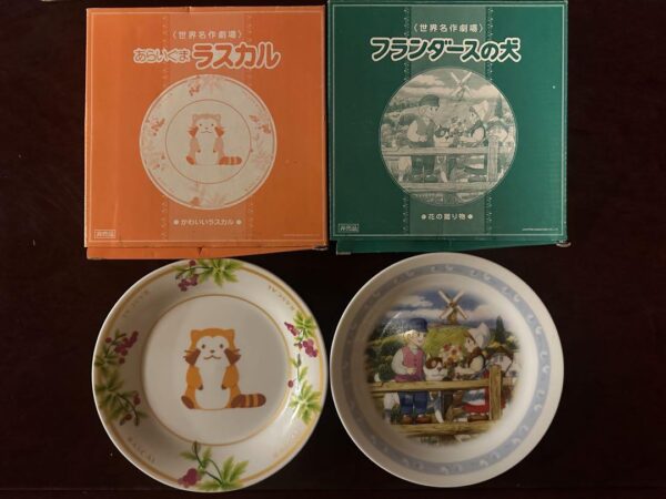 World Masterpiece Theater: Rascal Flanders Dog Plate Set Of 2 F/S-M501 from japa