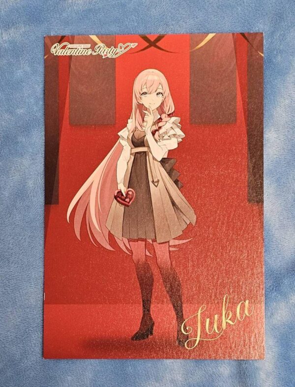 Megurine Luka Postcard Valentine'S Party Bonus Marui Hatsune Miku F/S-M501 from