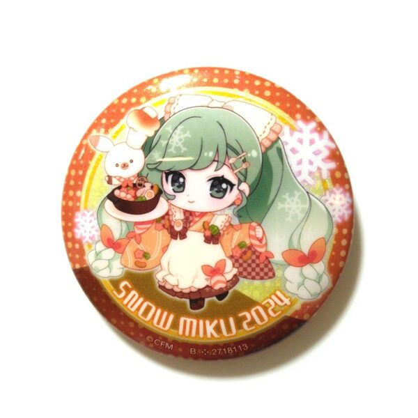Snow Miku Assortment 2024 Hatsune Can Badge F/S-M501 from japan Rare  Good condi