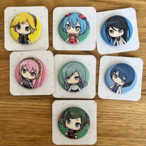 Vocaloid Can Badge F/S-M501 from japan Rare  Good condition