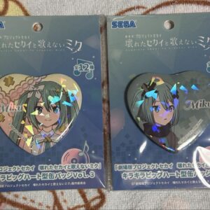 Project Seka The Movie: Glittering Heart-Shaped Can Badge Hatsune Miku F/S-M501