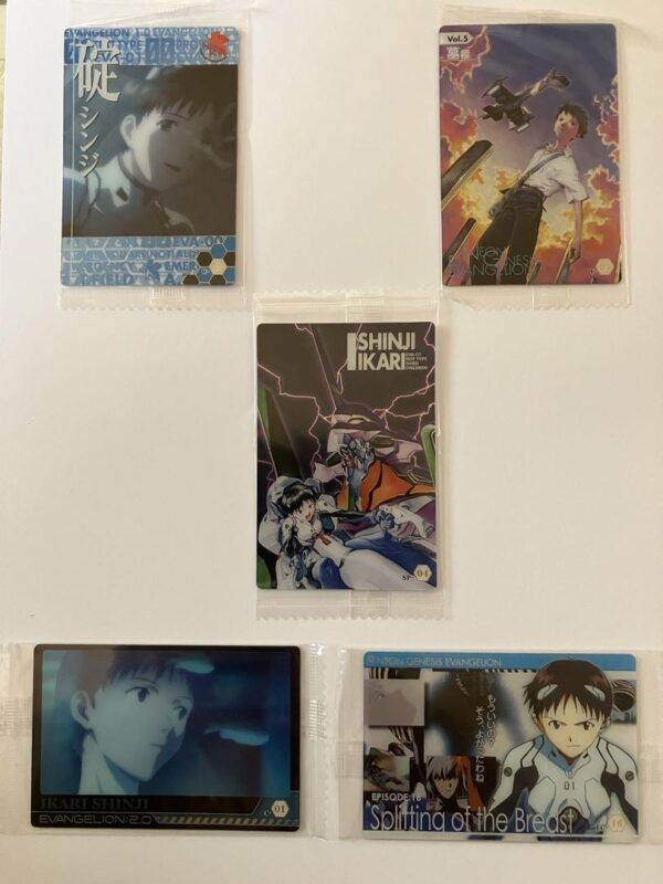 Neon Genesis Evangelion Wafer Ikari Shinji 5 Pieces F/S-M501 from japan Rare  Go