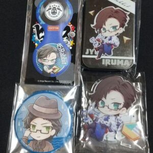 Hypnosis Microphone Iruma Gunto Bigecho Trading Can Badge F/S-M501 from japan Ra