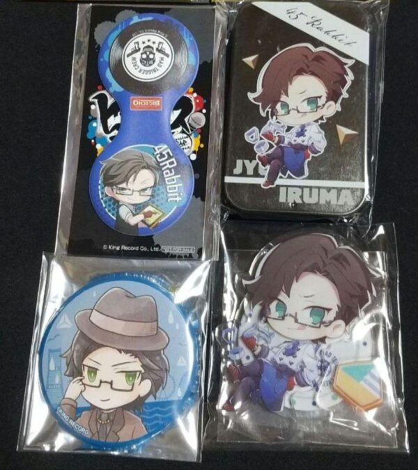 Hypnosis Microphone Iruma Gunto Bigecho Trading Can Badge F/S-M501 from japan Ra
