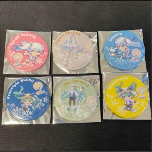 Okurayama Jump Stadium Limited Yukimiku Can Badge 6 Types Comp Set F/S-M501 from