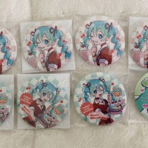 Cando Hatsune Miku Can Badge F/S-M501 from japan Rare  Good condition