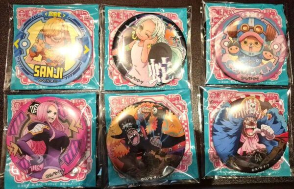 One Piece Can Badge Set F/S-M501 from japan Rare  Good condition