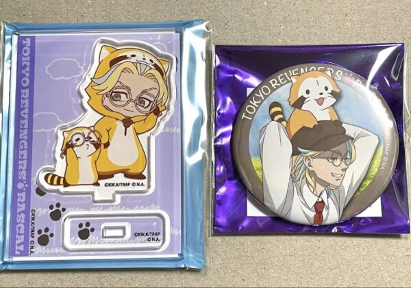 Tokyo Revengers Rascal Acrylic Stand Can Badge Haitani Ryuu F/S-M501 from japan