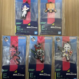 Ichibankuji Mobile Suit Gundam Zeek Axe Prize Rubber Charm 5-Type Set F/S-M503 f