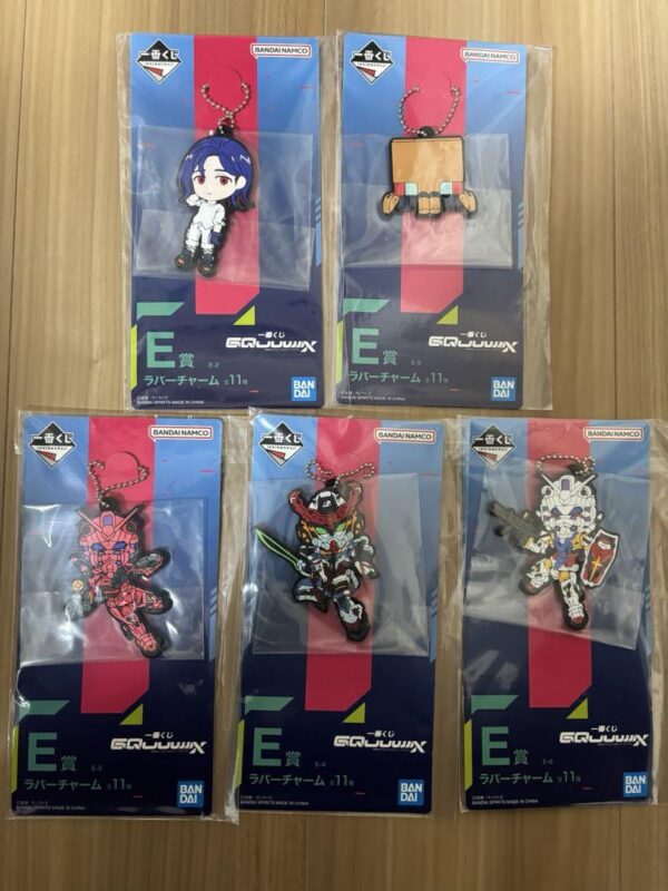 Ichibankuji Mobile Suit Gundam Zeek Axe Prize Rubber Charm 5-Type Set F/S-M503 f