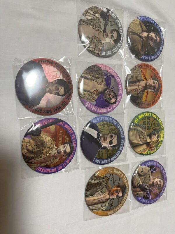 Yakuza Sega Lucky Lottery Majima Goro Prize F Can Badge 10 Types Set F/S-M501 fr