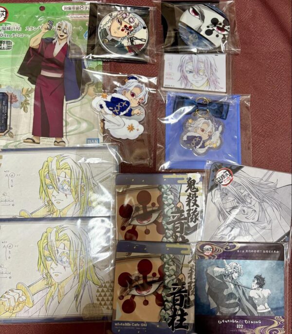 Uzui Tengen Acrylic Stand Postcard Coaster Can Badge 12-Piece Set F/S-M501 from