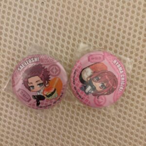 Blue Rock Kura Sushi Bikura Pon Can Badge F/S-M501 from japan Rare  Good conditi