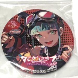 Hatsune Miku Magical Mirai 2023 Can Badge Majimira F/S-M501 from japan Rare  Goo