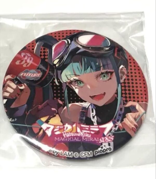 Hatsune Miku Magical Mirai 2023 Can Badge Majimira F/S-M501 from japan Rare  Goo