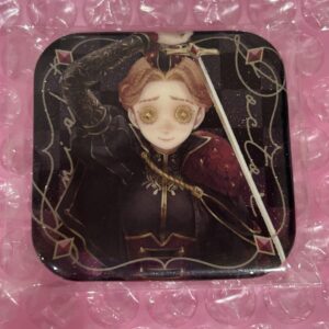 Personality 5 Doctor Black White Can Badge F/S-M501 from japan Rare  Good condit