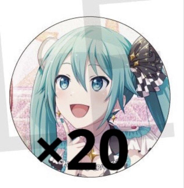 Project Seka Glitter Can Badge 31B Hatsune Miku Momo 20 Pieces F/S-M501 from jap