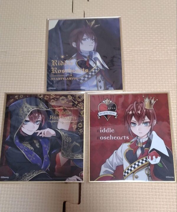 Twisted Wonderland Riddle Colored Paper Set Of 3 F/S-M503 from japan Rare  Good