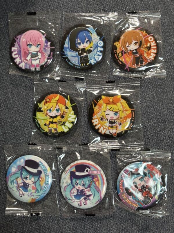 Hatsune Miku Madimilla 2023 Can Badge Set Of 8 F/S-M501 from japan Rare  Good co