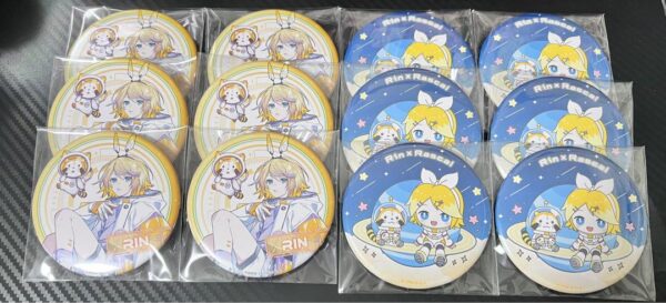 Kagamine Rin Rascal Can Badge F/S-M501 from japan Rare  Good condition