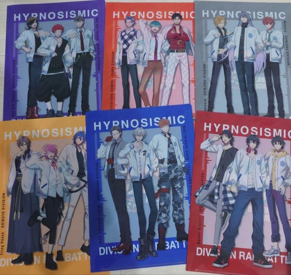 Hypnosis Microphone Clear Files 6 Types F/S-M501 from japan Rare  Good condition