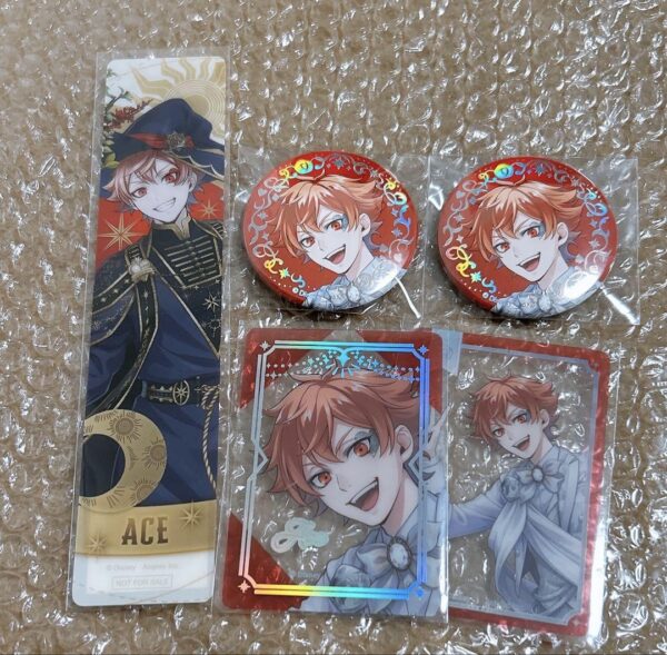 Twisted Wonderland Platinum Jacket Can Badge Clear Card Bonus Bookmark Ace F/S-M