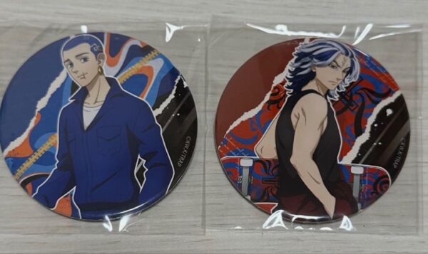 Tokyo Revengers: Waku Doki Lottery: Shiba Daiju And Hakkai'S Can Badge F/S-M501