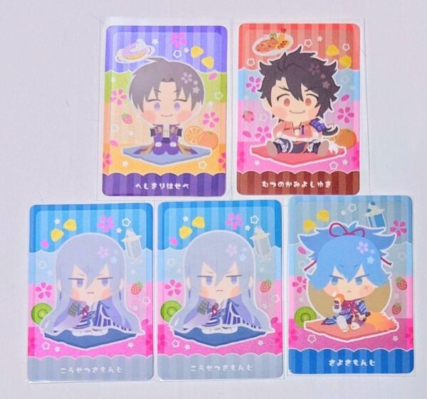 Wanpaku Touken Ranbu Wafer Card Hasebe Mutsu Mori Eyuki Saya F/S-M501 from japan