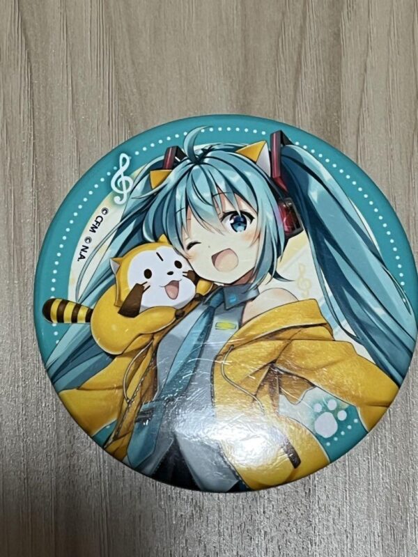 Hatsune Miku Rascal Can Badge F/S-M501 from japan Rare  Good condition